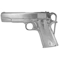 Automotic Pistol Antiqued Belt Buckle